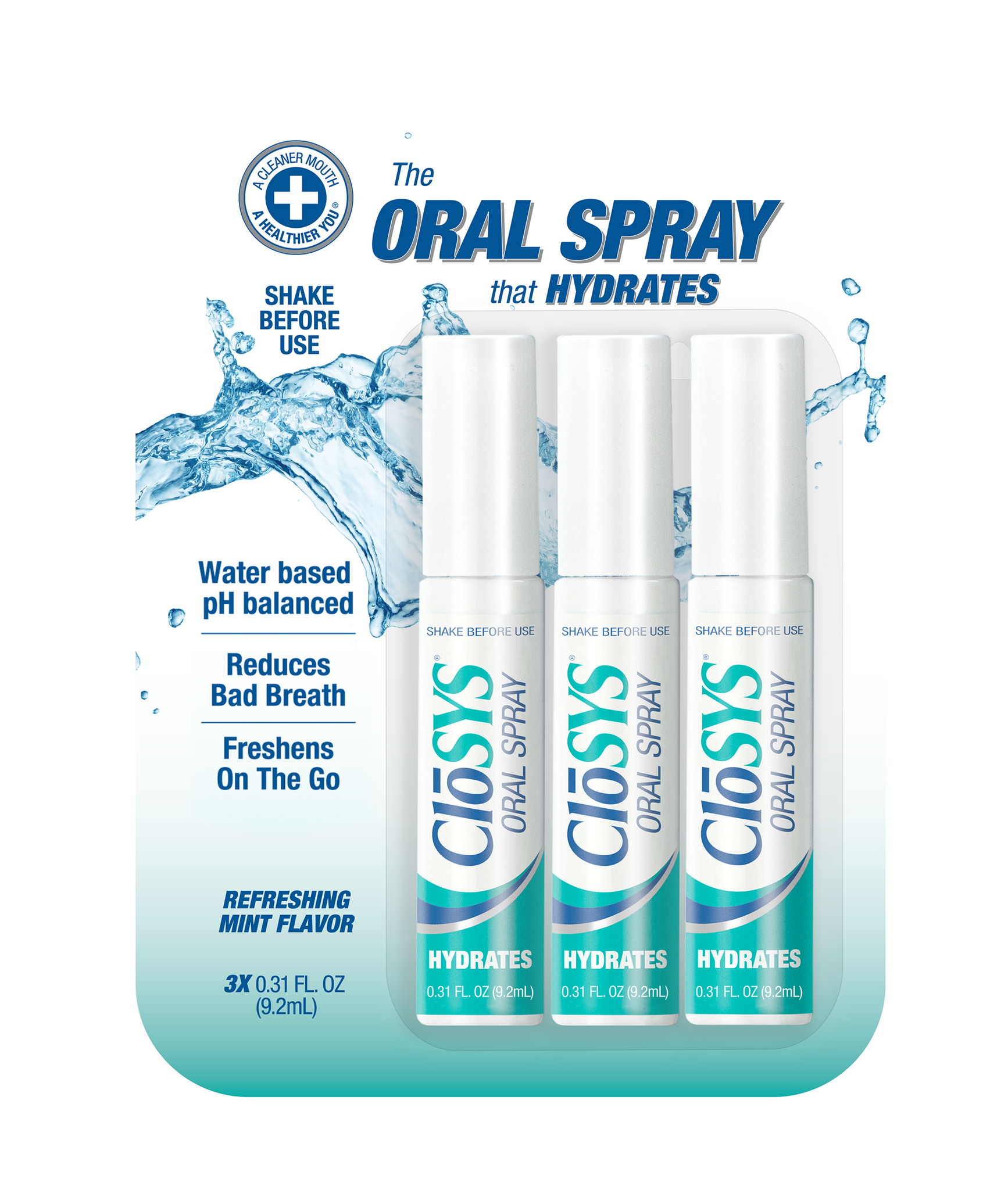 CloSYS Hydrating Oral Spray 0.31oz